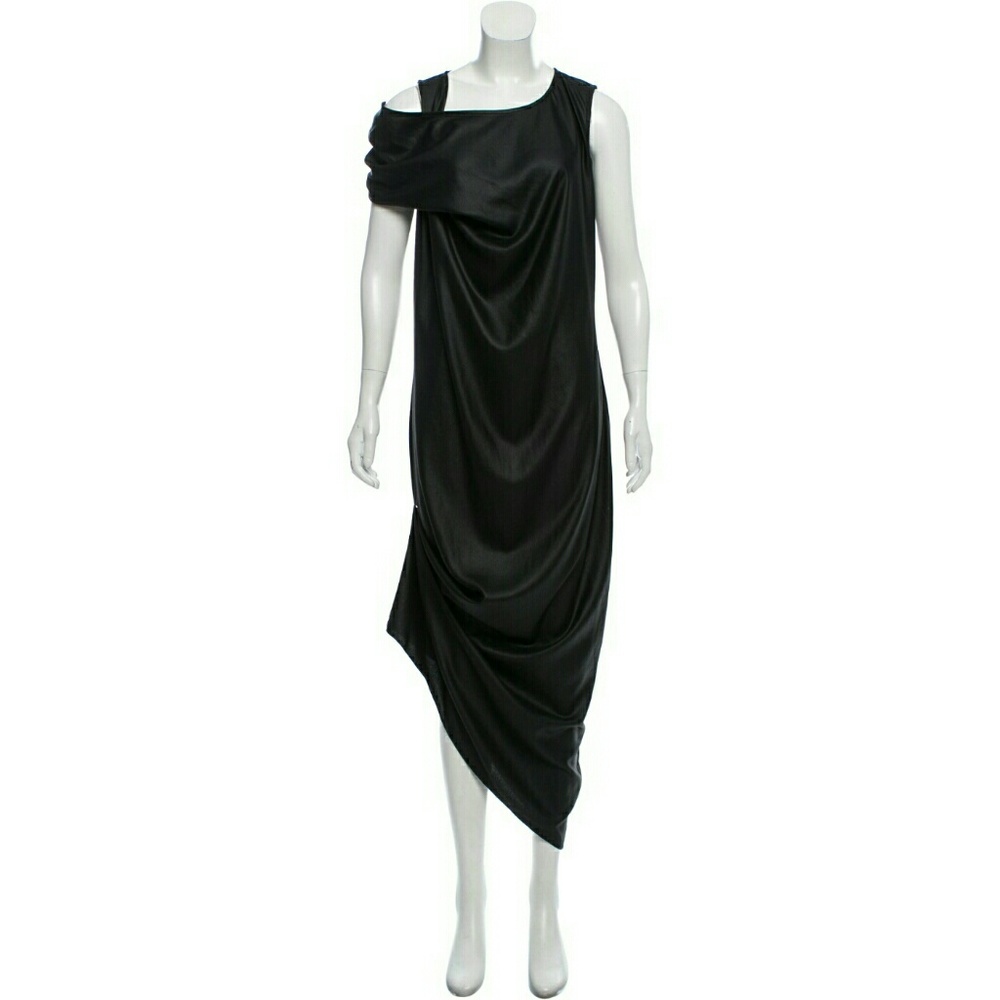 Nellie Partow Sleeveless Draped Maxi Dress